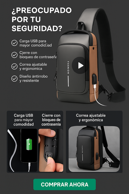 SafePack Pro Mochila Antirobo